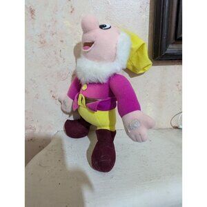 Disney Snow White & The Seven Dwarfs 1990's Plush Doll Sneezy dwarf 12"